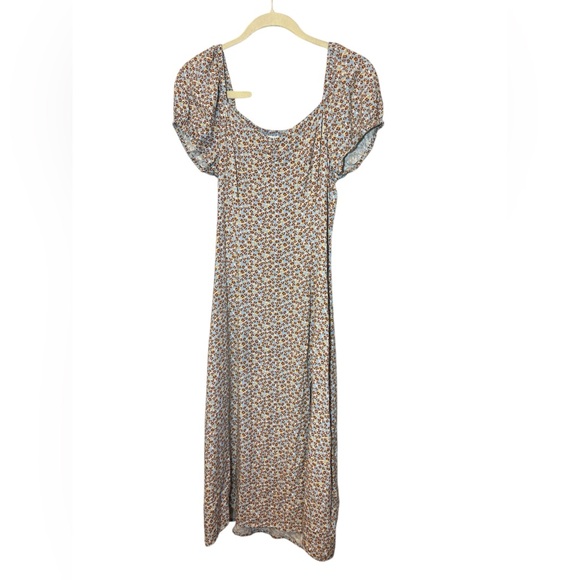 Idyllwind Beth Ditsy Print Puff Sleeve Midi Dress Size S Western Cowgirl Floral - Picture 2 of 11